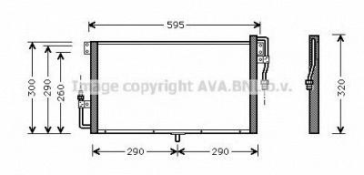 AVA QUALITY COOLING ol5268 -  Конденсатор, кондиционер